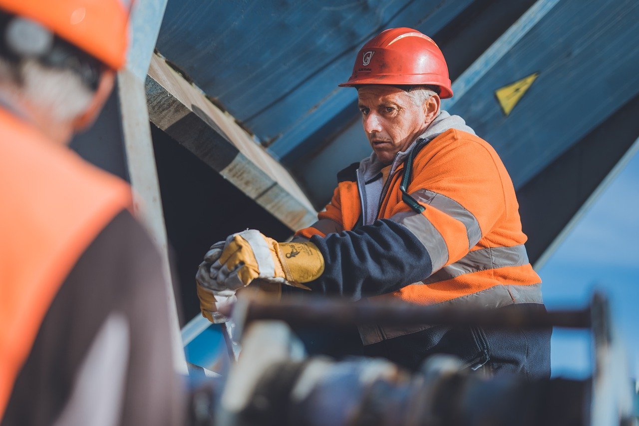 railway, train, workers